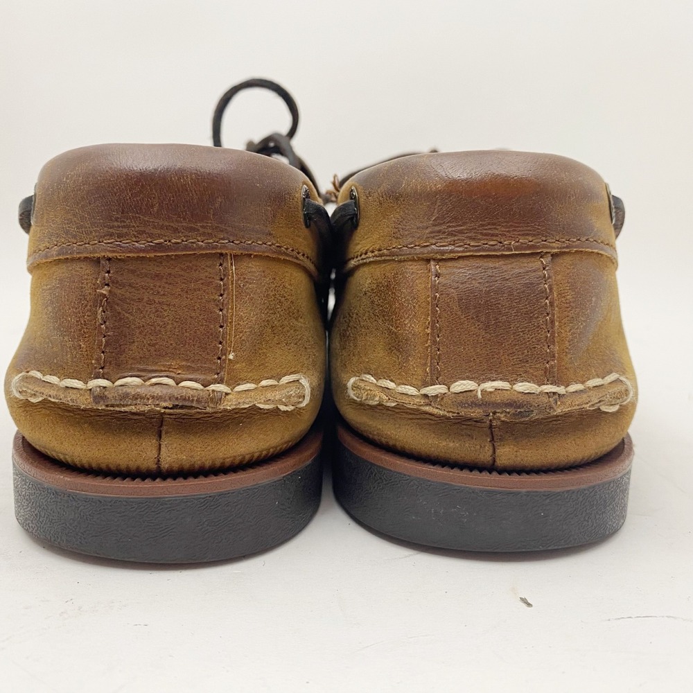 G.H. Bass Hampton Leather Lace Up Boat Shoes Mens 10.5M Brown - Picture 8 of 9